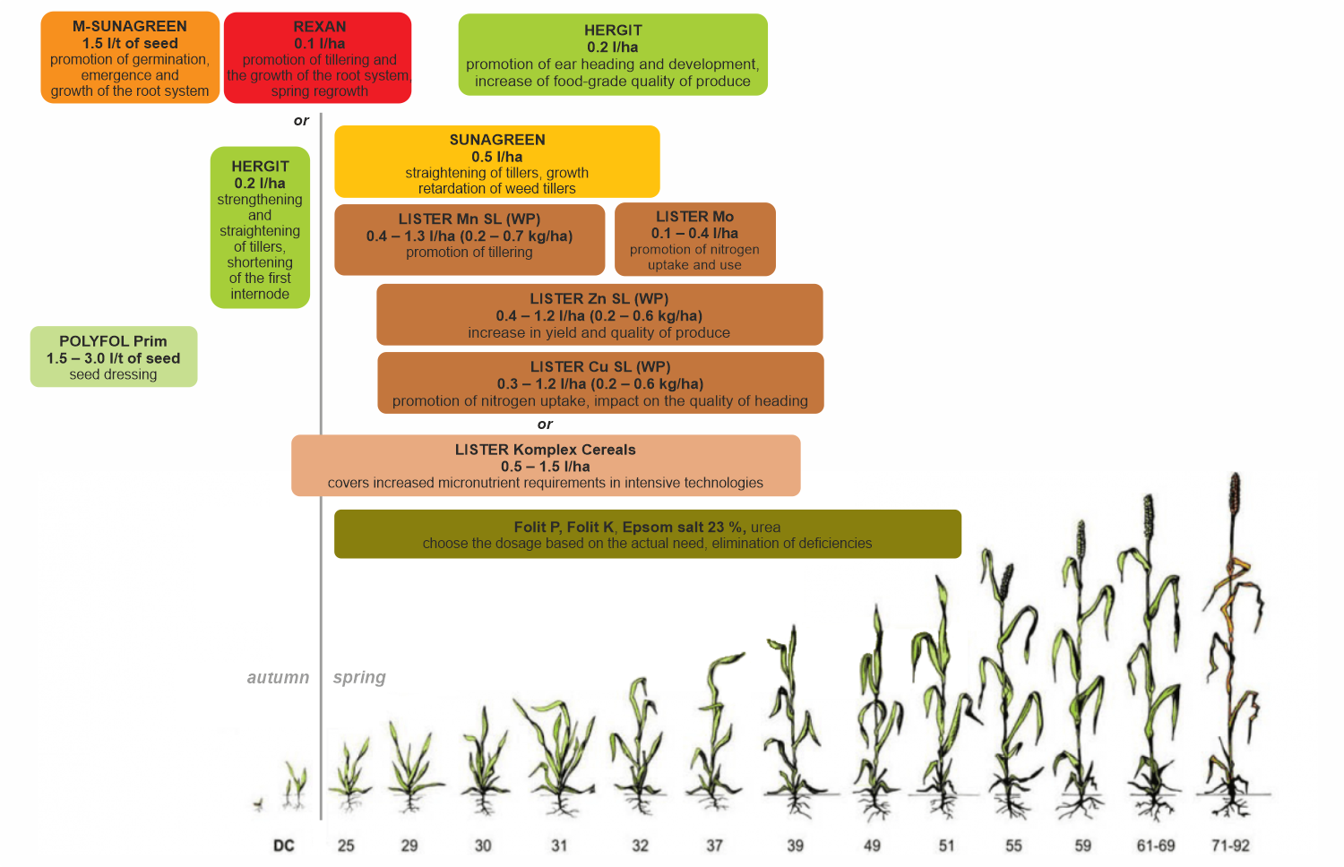 Winter cereals – stimulation and foliar nutrition system
